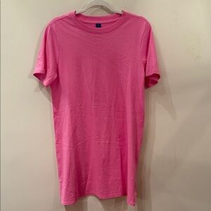 Old Navy Bright Pink t shirt dress